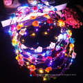 Luminous Garland Wreath Korean Rattan Head Flower Tourist Attraction Hot Sale Hair Accessories Headband Night Market Wholesale